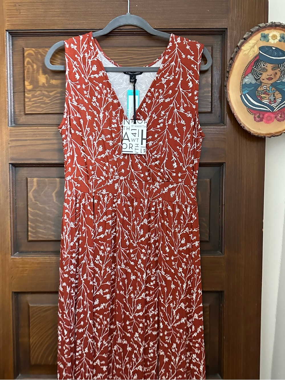 41 Hawthorn Adelina Knit Maxi Dress in Burnt Orange, Large, NWT - Picture 6 of 9